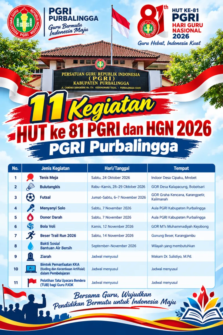 PGRI Purbalingga_ 11 Kegiatan HUT ke-81